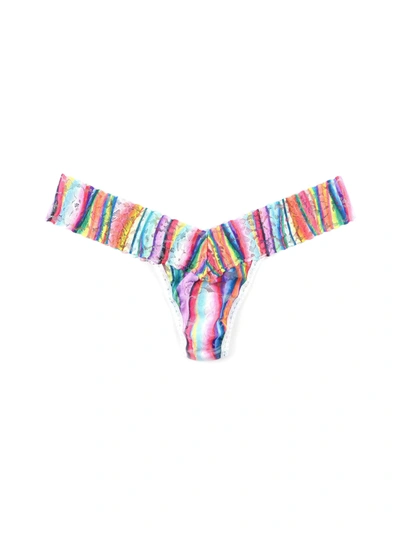 Hanky Panky Printed Daily Lace™ Low Rise Thong In Multicolor