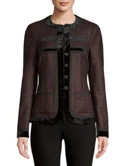 Givenchy Prince De Galle Wool Jacket In Purple
