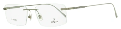 Omega Men's Rimless Eyeglasses Om5037 016 Palladium 56mm In Multi