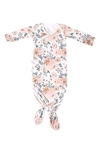 Copper Pearl Babies' Newborn Knotted Gown In Autumn