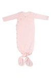 Copper Pearl Babies' Newborn Knotted Gown In Blush