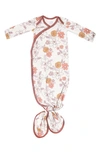 Copper Pearl Babies' Newborn Knotted Gown In Ferra