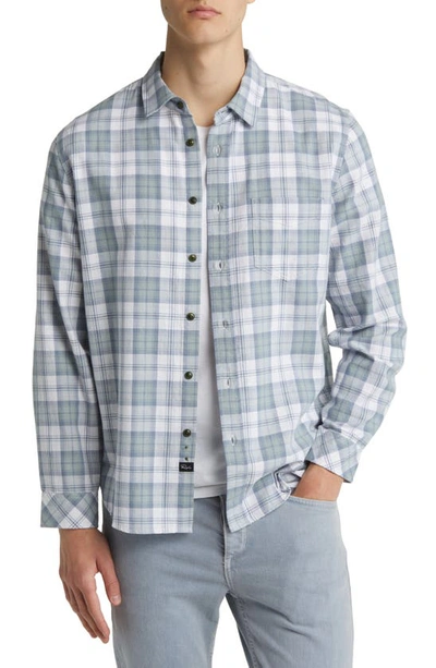 Rails Wyatt Plaid Button-up Shirt In Sage Steel White