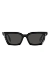Burberry Briar 52mm Square Sunglasses In Dark / Gray / White
