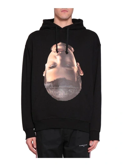 Ih Nom Uh Nit Baby Face Cotton Hoodie In Nero ModeSens