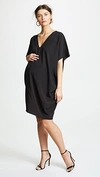 Hatch Slouch Dress In Black