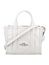 Marc Jacobs The Shiny Crinkle Mini Tote Bag In White