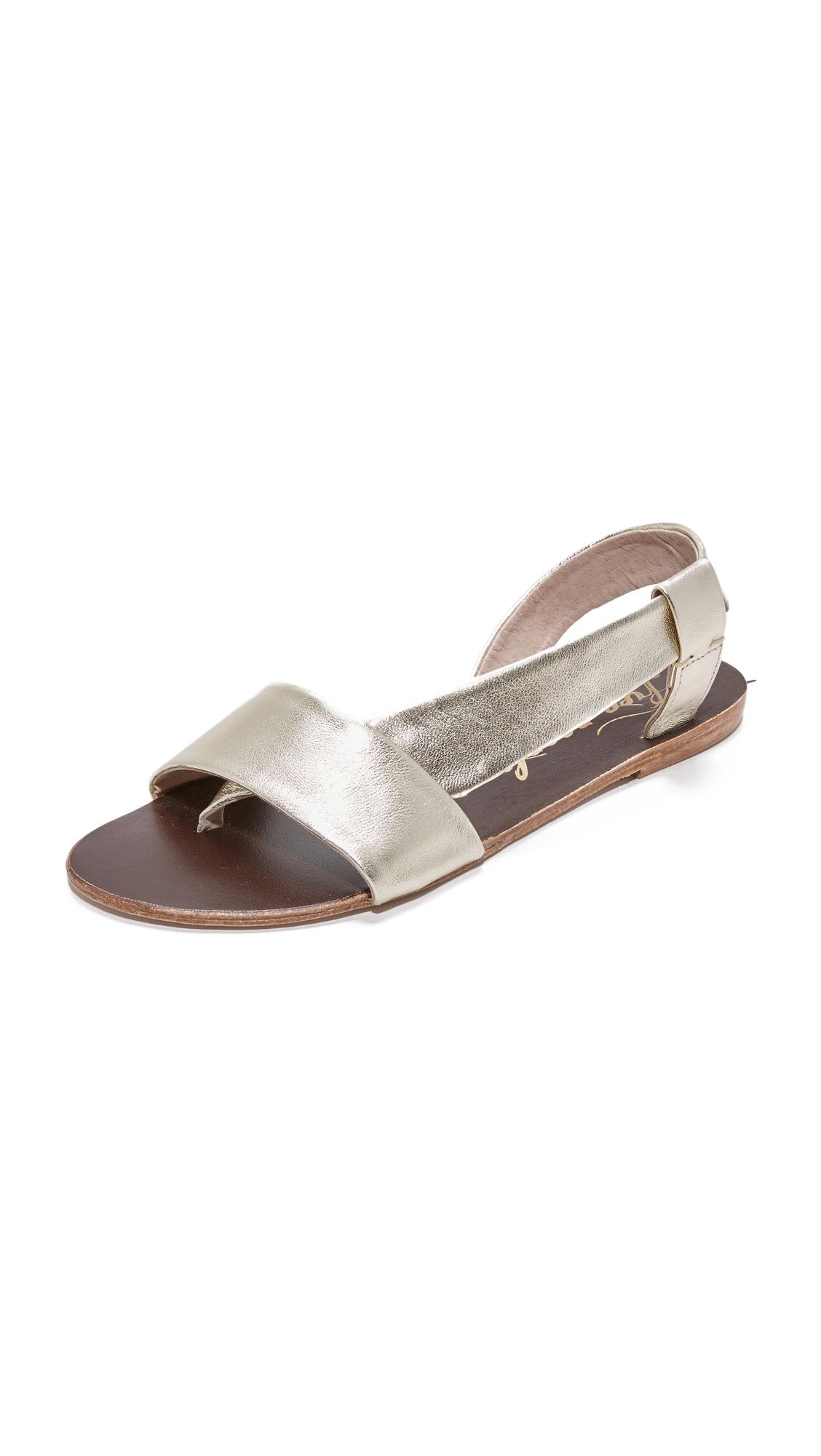 free people gold sandals