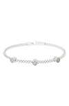 Meshmerise Diamond Bangle Bracelet In White