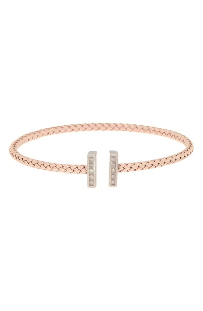 Meshmerise Diamond Bangle Bracelet In Rose