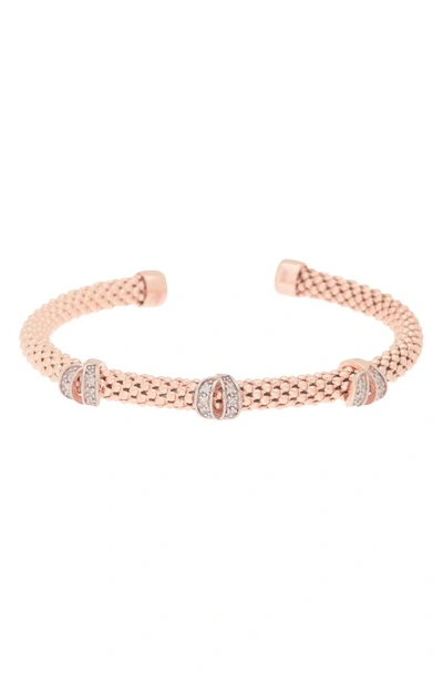 Meshmerise Diamond Bangle Bracelet In Pink