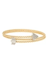 Meshmerise Diamond Bangle Bracelet In Yellow