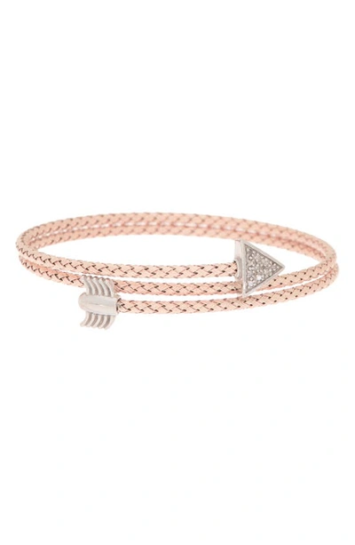 Meshmerise Diamond Bangle Bracelet In Rose