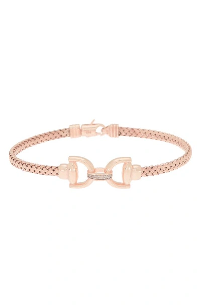 Meshmerise Diamond Bangle Bracelet In Rose