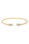 Meshmerise Diamond Bangle Bracelet In Yellow