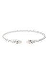 Meshmerise Diamond Bangle Bracelet In White