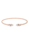 Meshmerise Diamond Bangle Bracelet In Rose