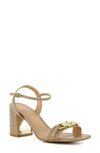 Dune London Manual Ankle Strap Sandal In Taupe