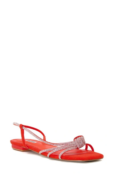 Dune London Nyas Slingback Sandal In Orange