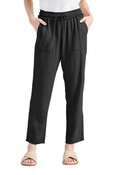 Splendid Naomi Tie Waist Ankle Pants In Black