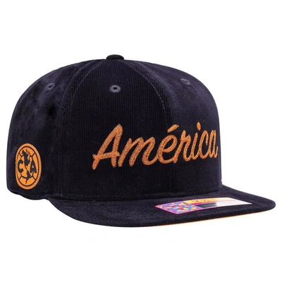 Fan Ink Navy Club America Plush Snapback Hat