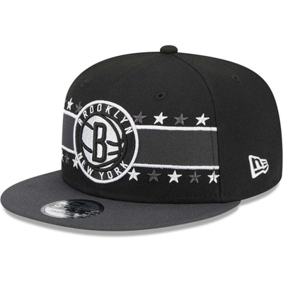 New Era Black Brooklyn Nets Banded Stars 9fifty Snapback Hat