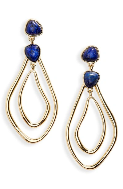 Nordstrom Lapis Lazuli Orbital Drop Earrings In Lapis- Gold
