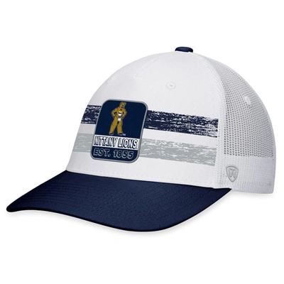 Top Of The World Men's  White, Navy Penn State Nittany Lions Retro Fade Snapback Hat In White,navy