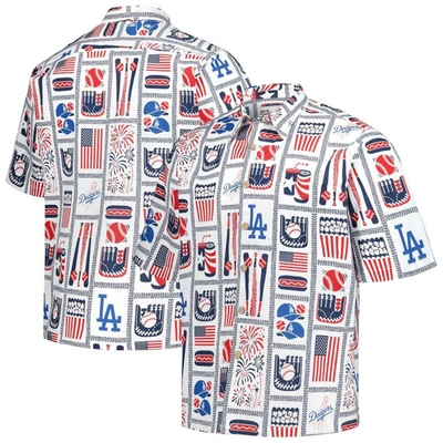 Reyn Spooner White Los Angeles Dodgers Americana Button-up Shirt