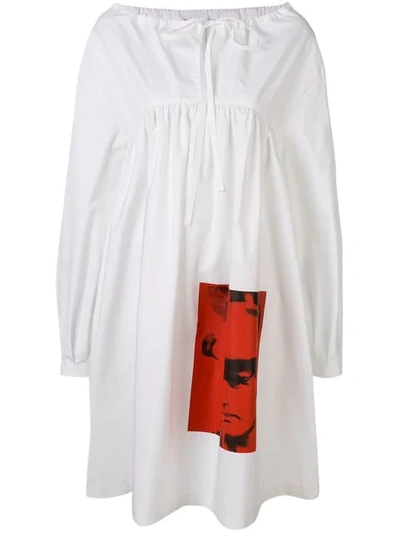 Calvin Klein 205w39nyc X Andy Warhol Foundation Dennis Hopper Flared Dress In White