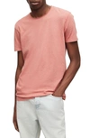 Allsaints Slim Fit Crewneck T-shirt In Pink