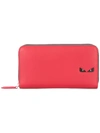 Fendi Zip Around Wallet - Red