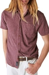 Lucky Brand Short Sleeve Button-up Shirt In Huckleberry