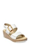 Mephisto Giulia Wedge Sandal In White Empire