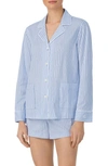 Lauren Ralph Lauren Print Organic Cotton Short Pajamas In Blue Stp