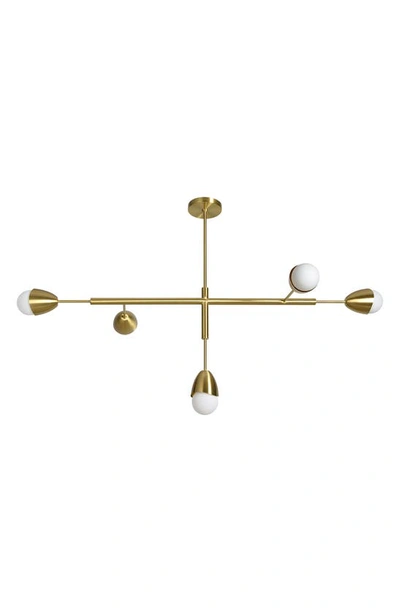 Renwil Naura Ceiling Light Fixture In Satin Brass