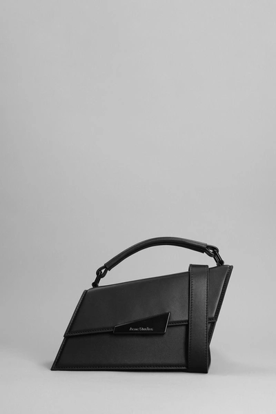 Acne Studios Distortion Mini Shoulder Bag In Black Leather