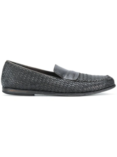 Pantanetti Woven Loafers In Black