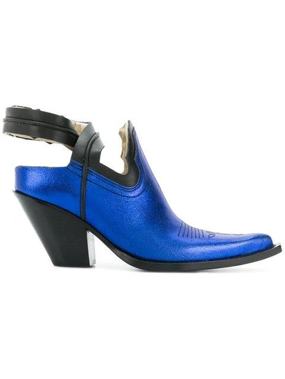 Maison Margiela Pointed Sling In Blue