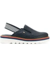 Tommy Hilfiger Platform Slingback Sandals In Blue