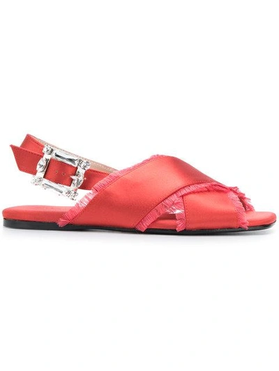 Anna Baiguera Ave Sandals In Red