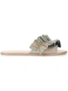 Loeffler Randall Rey Flat Sandals - Multicolour