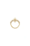 Eden Presley Diamond Orbit Stud Earrings In Yellow Gold/ Diamond