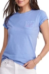 Vineyard Vines Vintage Whale Cotton Graphic Pocket T-shirt In Vineyard Violet