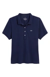 Vineyard Vines Heritage Cotton Polo In Nautical Navy