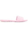 Tod's Studded Slides In Pink