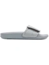 Rick Owens Drkshdw Larry Velcro Slides In Grey