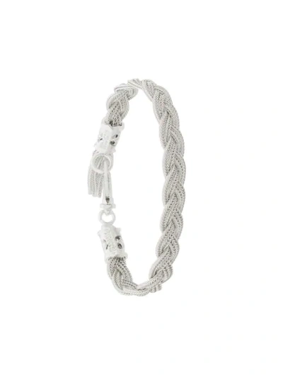 Emanuele Bicocchi Woven Chain Bracelet In White