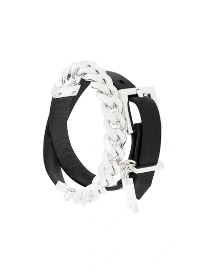 Coup De Coeur Chain Wrap Bracelet In Black