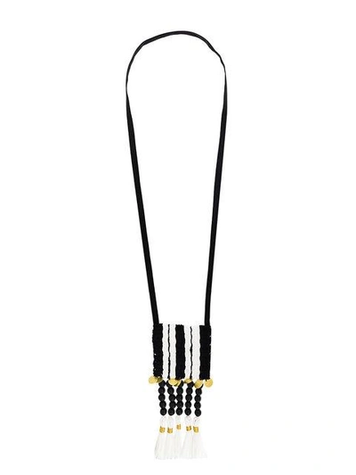 Zeus + Dione Vera Long Necklace In Black